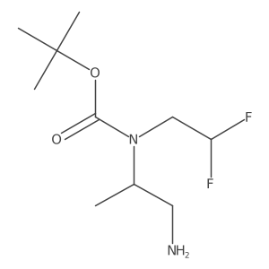 tert-butyl N-(1-aminopropan-2-yl)-N-(2,2-difluoroethyl)carbamate Structure