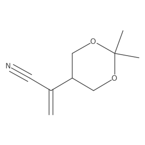2-(2,2-Dimethyl-1,3-dioxan-5-yl)prop-2-enenitrile Structure