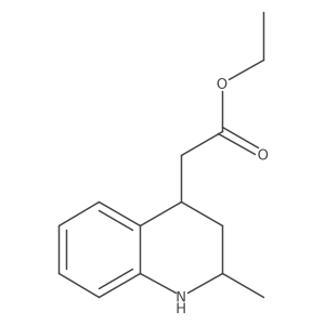 Ethyl 2-(2-methyl-1,2,3,4-tetrahydroquinolin-4-yl)acetate结构式
