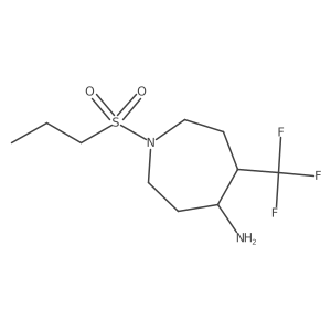 1-(Propane-1-sulfonyl)-5-(trifluoromethyl)azepan-4-amine Structure