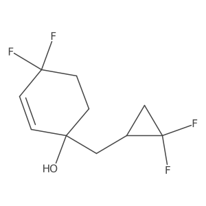 1-[(2,2-Difluorocyclopropyl)methyl]-4,4-difluorocyclohex-2-en-1-ol Structure