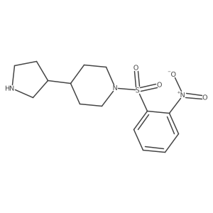 1-(2-Nitrobenzenesulfonyl)-4-(pyrrolidin-3-yl)piperidine结构式