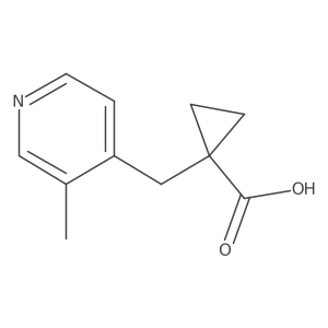 1-[(3-Methylpyridin-4-yl)methyl]cyclopropane-1-carboxylic acid Structure