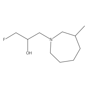 1-Fluoro-3-(3-methylazepan-1-yl)propan-2-ol Structure