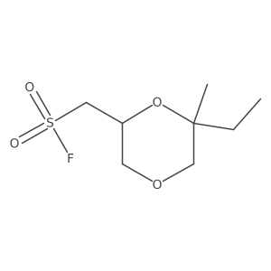 (6-Ethyl-6-methyl-1,4-dioxan-2-yl)methanesulfonyl fluoride Structure