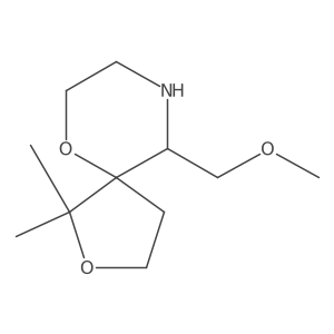 10-(Methoxymethyl)-1,1-dimethyl-2,6-dioxa-9-azaspiro[4.5]decane Structure