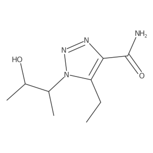 5-ethyl-1-(3-hydroxybutan-2-yl)-1H-1,2,3-triazole-4-carboxamide Structure