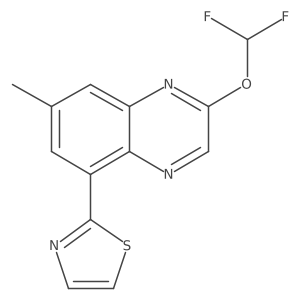 2-(2-(Difluoromethoxy)-7-methylquinoxalin-5-yl)thiazole结构式