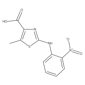5-Methyl-2-(2-nitrophenylamino)-thiazole-4-carboxylic acid结构式