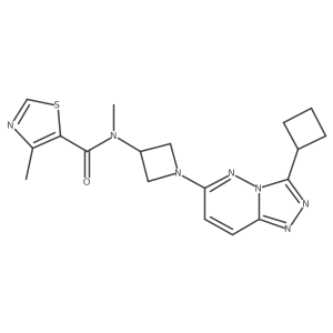 N-(1-{3-cyclobutyl-[1,2,4]triazolo[4,3-b]pyridazin-6-yl}azetidin-3-yl)-N,4-dimethyl-1,3-thiazole-5-carboxamide Structure