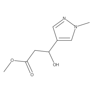methyl (3S)-3-hydroxy-3-(1-methyl-1H-pyrazol-4-yl)propanoate Structure