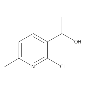 (1R)-1-(2-chloro-6-methylpyridin-3-yl)ethan-1-ol结构式