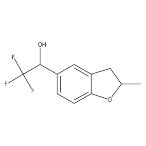 (1S)-2,2,2-trifluoro-1-(2-methyl-2,3-dihydro-1-benzofuran-5-yl)ethan-1-ol Structure