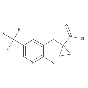 1-{[2-Chloro-5-(trifluoromethyl)pyridin-3-yl]methyl}cyclopropane-1-carboxylic acid Structure