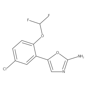 5-[5-Chloro-2-(difluoromethoxy)phenyl]-1,3-oxazol-2-amine Structure