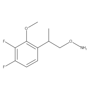 O-[2-(3,4-difluoro-2-methoxyphenyl)propyl]hydroxylamine结构式