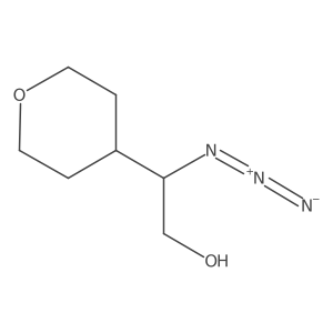 2-Azido-2-(oxan-4-yl)ethan-1-ol Structure