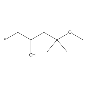 1-Fluoro-4-methoxy-4-methylpentan-2-ol Structure