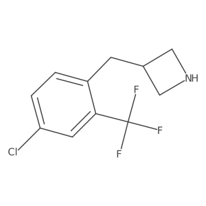 3-{[4-Chloro-2-(trifluoromethyl)phenyl]methyl}azetidine结构式