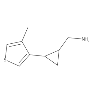 [2-(4-Methylthiophen-3-yl)cyclopropyl]methanamine结构式