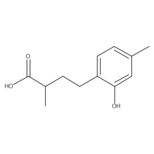 4-(2-Hydroxy-4-methylphenyl)-2-methylbutanoic acid结构式
