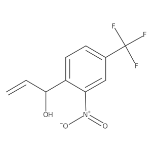 1-[2-Nitro-4-(trifluoromethyl)phenyl]prop-2-en-1-ol结构式