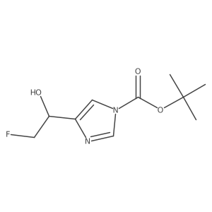tert-butyl 4-(2-fluoro-1-hydroxyethyl)-1H-imidazole-1-carboxylate Structure