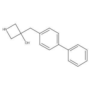 3-[(4-Phenylphenyl)methyl]azetidin-3-ol结构式