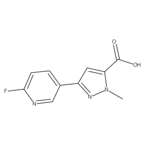 3-(6-fluoropyridin-3-yl)-1-methyl-1H-pyrazole-5-carboxylic acid Structure