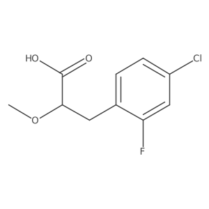 3-(4-Chloro-2-fluorophenyl)-2-methoxypropanoic acid Structure