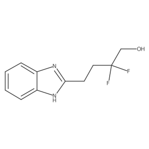 4-(1H-1,3-benzodiazol-2-yl)-2,2-difluorobutan-1-ol结构式