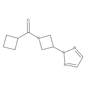(3-(2H-1,2,3-triazol-2-yl)azetidin-1-yl)(cyclobutyl)methanone结构式