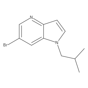 6-Bromo-1-isobutyl-1H-pyrrolo[3,2-b]pyridine Structure