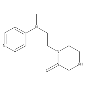 1-[2-{(Methyl)(pyridin-4-yl)amino}ethyl]piperazin-2-one结构式