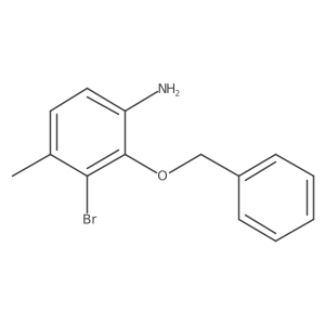 2-(Benzyloxy)-3-bromo-4-methylaniline结构式