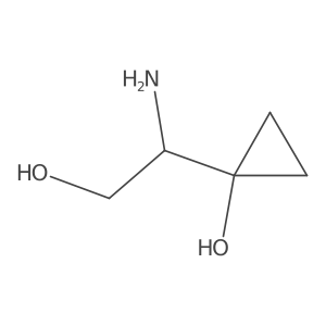 1-(1-Amino-2-hydroxyethyl)cyclopropan-1-ol结构式