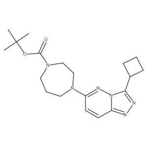Tert-butyl 4-{3-cyclobutyl-[1,2,4]triazolo[4,3-b]pyridazin-6-yl}-1,4-diazepane-1-carboxylate Structure