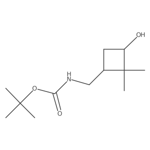 tert-butyl N-[(3-hydroxy-2,2-dimethylcyclobutyl)methyl]carbamate Structure