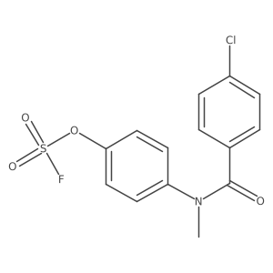 4-(N-methyl-4-chlorobenzamido)phenyl sulfurofluoridate结构式