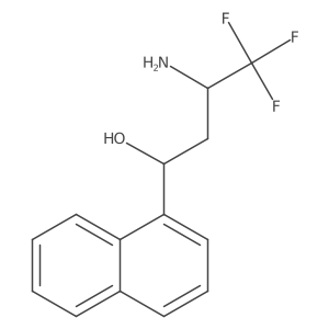 3-Amino-4,4,4-trifluoro-1-(naphthalen-1-yl)butan-1-ol结构式