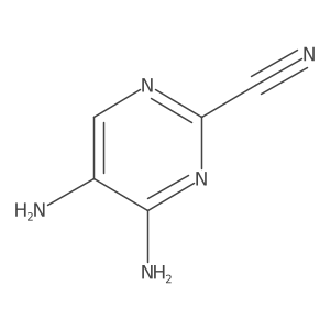 4,5-Diaminopyrimidine-2-carbonitrile Structure