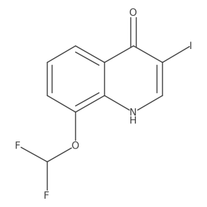 8-(Difluoromethoxy)-3-iodoquinolin-4-ol结构式