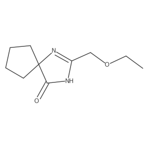 2-(Ethoxymethyl)-1,3-diazaspiro[4.4]non-1-en-4-one结构式