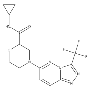 N-cyclopropyl-4-[3-(trifluoromethyl)-[1,2,4]triazolo[4,3-b]pyridazin-6-yl]morpholine-2-carboxamide Structure