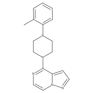 1-(2-Methylphenyl)-4-{pyrazolo[1,5-a]pyrazin-4-yl}piperazine Structure