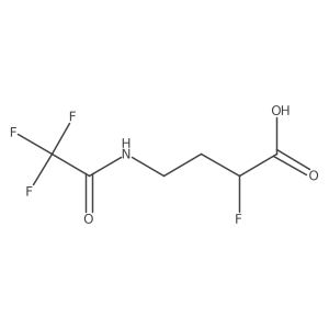2-Fluoro-4-(trifluoroacetamido)butanoic acid结构式