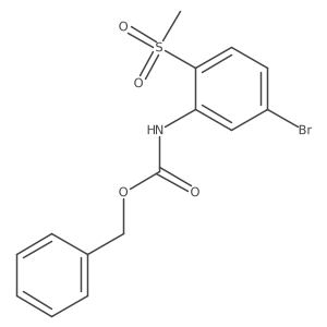 benzyl N-(5-bromo-2-methanesulfonylphenyl)carbamate结构式