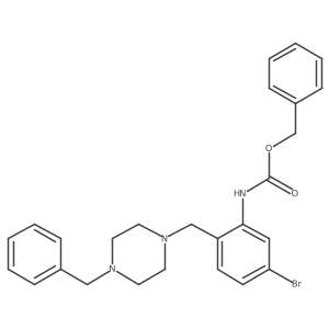 benzyl N-{2-[(4-benzylpiperazin-1-yl)methyl]-5-bromophenyl}carbamate Structure