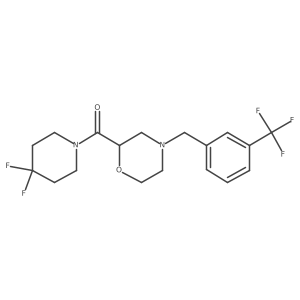2-(4,4-Difluoropiperidine-1-carbonyl)-4-{[3-(trifluoromethyl)phenyl]methyl}morpholine结构式