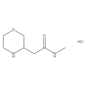 N-methyl-2-(morpholin-3-yl)acetamidehydrochloride Structure